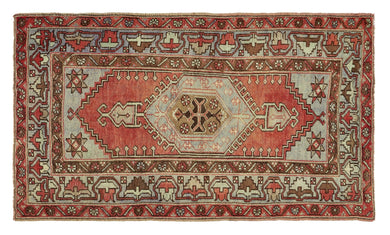 3x5 Colorful Old & Vintage Turkish Area Rug