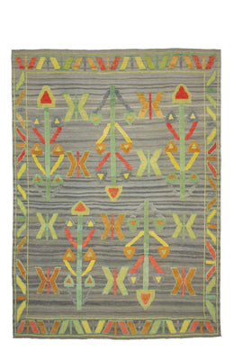 9x12 Colorful Modern Turkish Area Rug