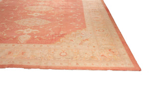 12x14 Red Vintage Oushak Area Rug-turkish_rugs-oriental_rugs-kilim_rugs-oushak_rugs