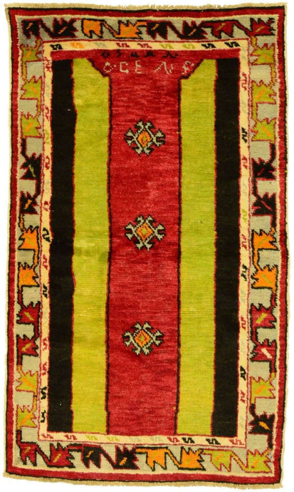 2x4 Red Vintage Turkish Area Rug-turkish_rugs-oriental_rugs-kilim_rugs-oushak_rugs