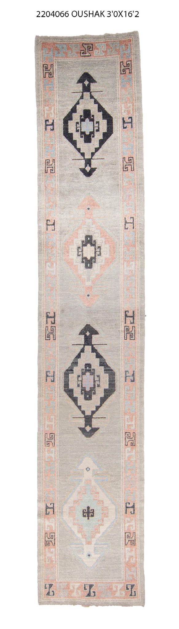 3x16 Modern Oushak Area Runner Rug-turkish_rugs-oriental_rugs-kilim_rugs-oushak_rugs
