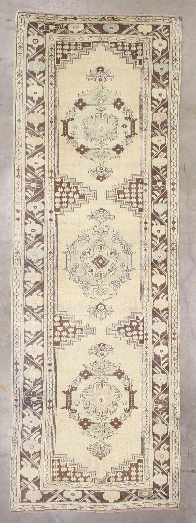 3x9 Beige Old & Vintage Turkish Runner Rug-turkish_rugs-oriental_rugs-kilim_rugs-oushak_rugs