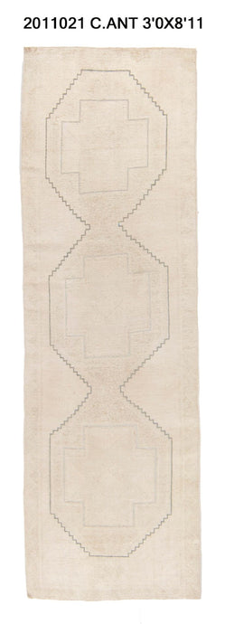 3x9 Old & Vintage Turkish Area Runner Rug-turkish_rugs-oriental_rugs-kilim_rugs-oushak_rugs