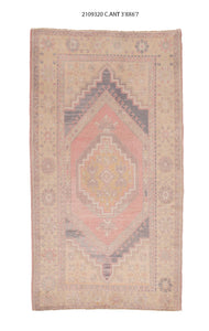 4x7 Old & Vintage Turkish Area Rug-turkish_rugs-oriental_rugs-kilim_rugs-oushak_rugs