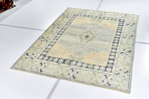 6x8 Colorful Modern Oushak Area Rug-turkish_rugs-oriental_rugs-kilim_rugs-oushak_rugs