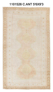 6x9 Old & Vintage Turkish Area Rug