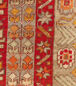 4x12 Red Vintage Turkish Runner Rug