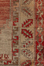 3x5 Red Vintage Turkish Area Rug