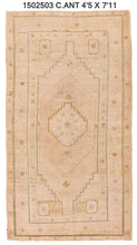 4x8 Colorful Vintage Turkish Area Rug