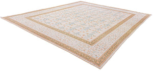 13x16 Beige Modern Oushak Area Rug