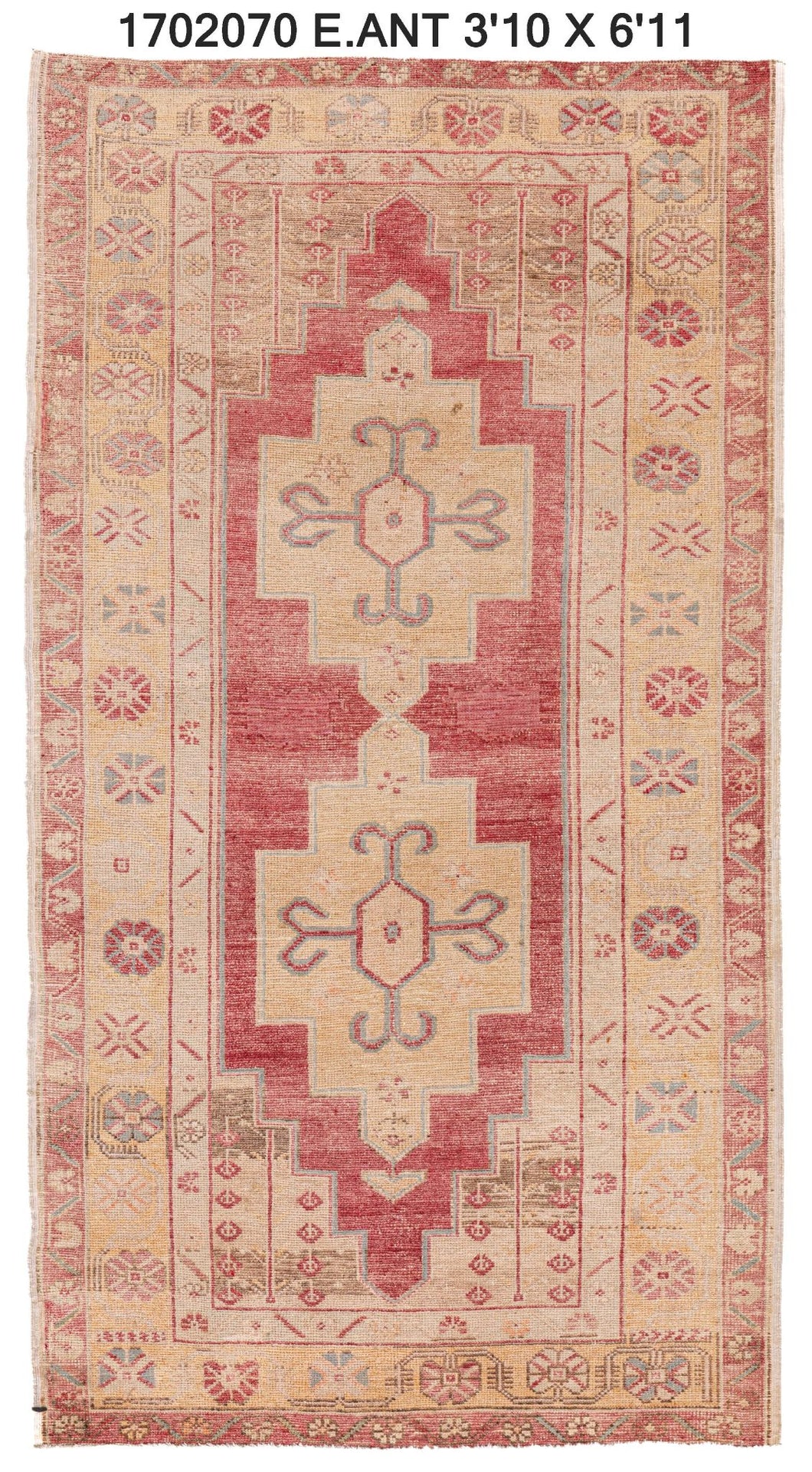 4x7 Soft Old & Vintage Turkish Area Rug