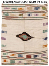 3x5 Colorful Vintage Turkish Area Rug