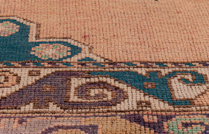 5x13 Red Vintage Turkish Runner Rug