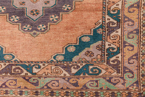 5x13 Red Vintage Turkish Runner Rug