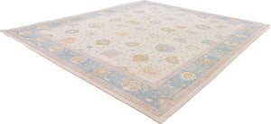 13x16 Beige Modern Oushak Area Rug