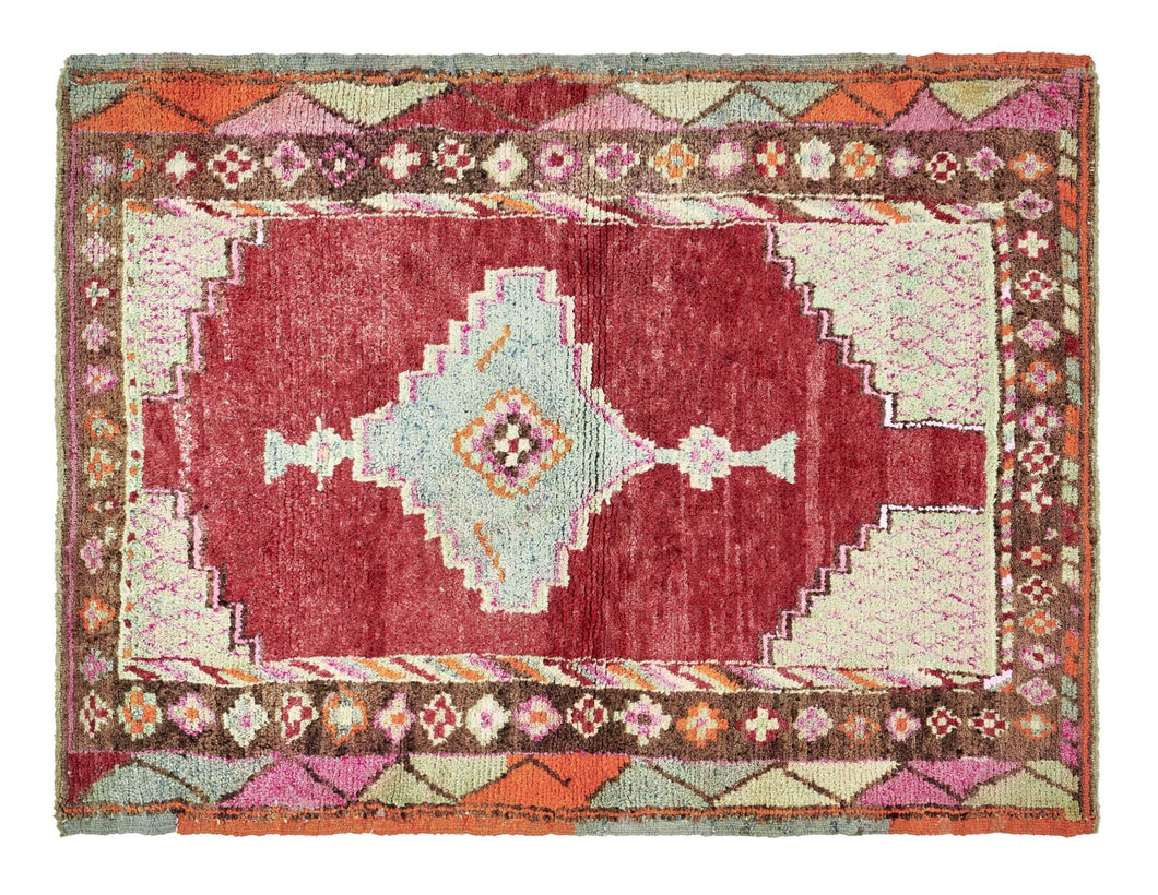 3x4 Colorful Old & Vintage Turkish Area Rug