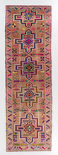 3x10 Colorful Vintage Turkish Runner Rug