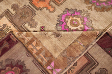 7x15 Colorful Vintage Turkish Runner Rug