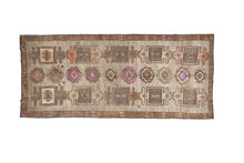 7x15 Colorful Vintage Turkish Runner Rug