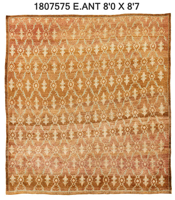 8x9 Old & Vintage Turkish Area Rug
