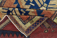 4x9 Colorful Old & Vintage Turkish Area Rug