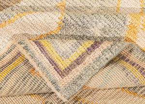 5x8 Green Modern Oushak Area Rug