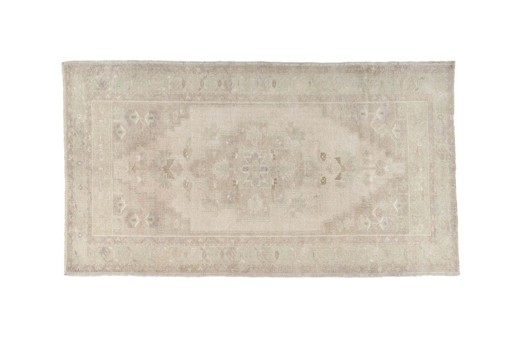 3x6 Soft Vintage Turkish Runner Rug
