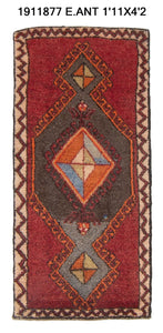 2x4 Old & Vintage Turkish Area Rug