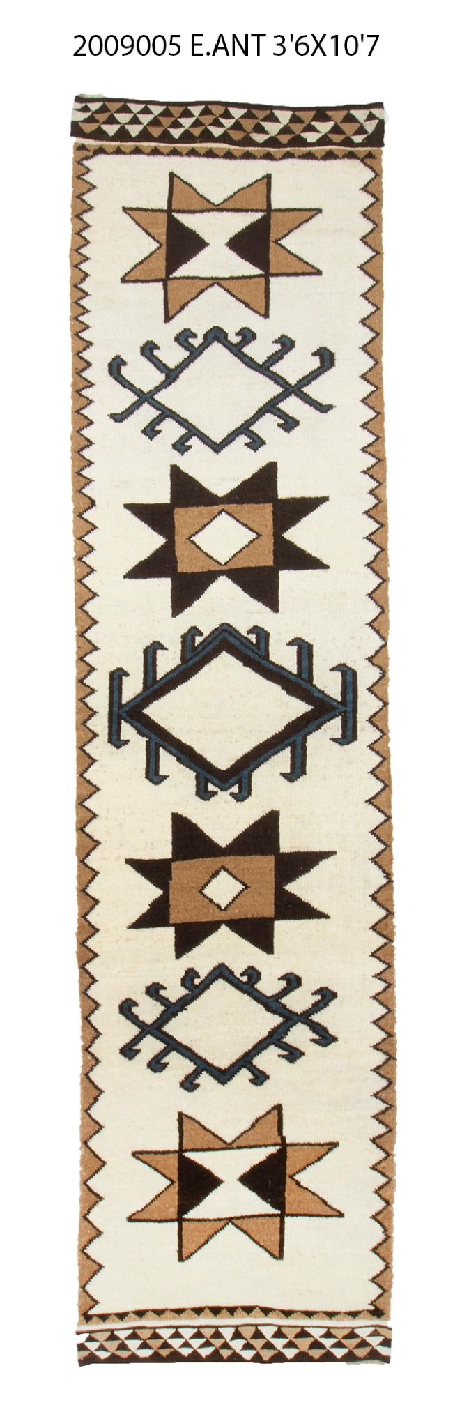 4x11 Old & Vintage Turkish Area Runner Rug