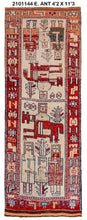 4x11 Old & Vintage Turkish Area Runner Rug