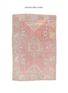 4x6 Old & Vintage Turkish Area Rug