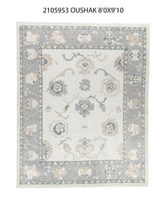 8x10 Modern Oushak Area Rug