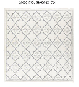 10x10 Modern Oushak Area Rug