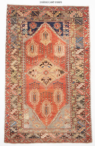 5x8 Old & Vintage Turkish Area Rug