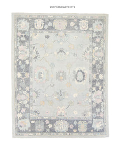 9x12 Modern Oushak Area Rug
