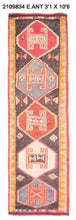 3x11 Old & Vintage Turkish Area Runner Rug