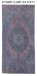 4x9 Old & Vintage Turkish Area Rug