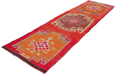 3x11 Old & Vintage Turkish Area Runner Rug
