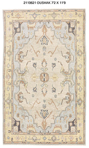 7x12 Modern Oushak Area Rug