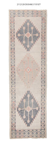 3x11 Modern Oushak Area Runner Rug