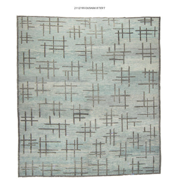 9x10 Modern Oushak Area Rug