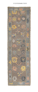 3x10 Modern Oushak Area Runner Rug