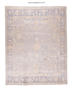 10x13 Modern Oushak Area Rug
