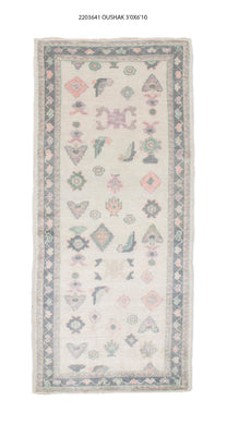 3x7 Modern Oushak Area Runner Rug