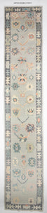 3x17 Modern Oushak Area Tulu Rug