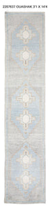 3x14 Modern Oushak Area Runner Rug