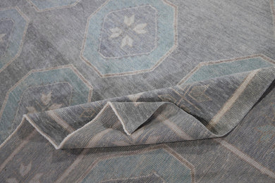11x17 Modern Oushak Area Rug