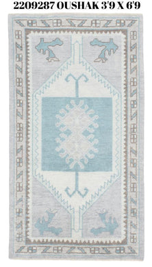 4x7 Modern Oushak Area Rug