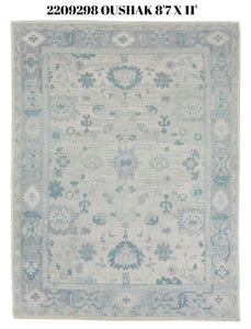 9x11 Modern Oushak Area Rug
