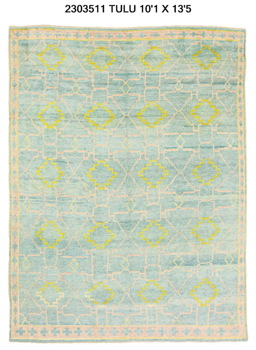 10x13 Modern Tulu Area Rug